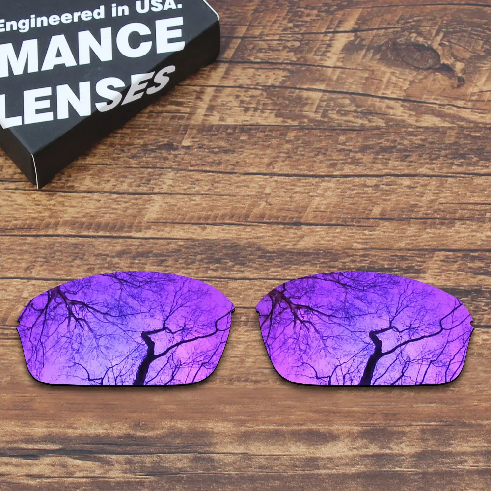 

Millerswap Polarized Replacement Lenses for Oakley Half Wire 2.0 Sunglasses Purple Mirrored Color (Lens Only)