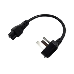 CN AU 3 Pole Plug to IEC320 C5 Power short Cable IEC C5 Cloverleaf Power Cord IEC60320 20CM For AC Adapters Laptop Notebook