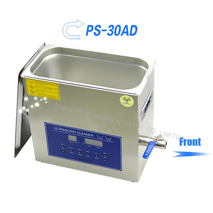 1PC New Ultrasonic cleaner Dual-band dual power PS-30AD electronic products 28 / 40KHz/ 99 minutes timer / 180W / 6L