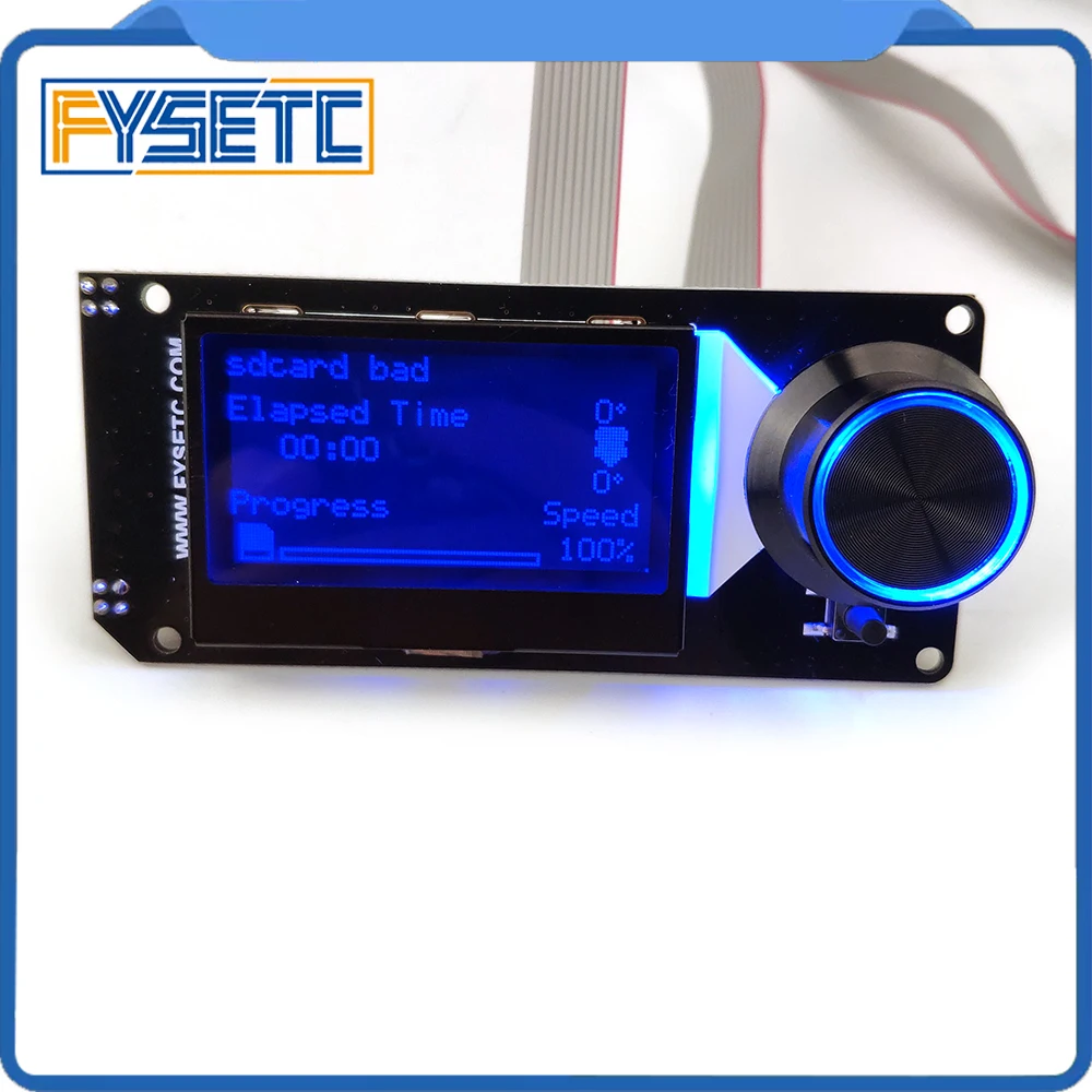 Typ B mini wyświetlacz 12864 MINI12864 V2.1 ekran LCD RGB podświetlenie białe wsparcie Marlin DIY z kartą SD dla SKR 3D części drukarki