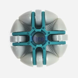 50mm POM Full Plastic Multi direzioni rotelle tavolo trasportatore di trasferimento 12 ruote Omniball a rulli rotondi ABS Nylon Omni