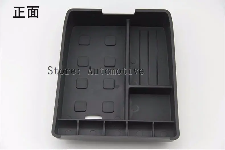 

For Toyota Highlander 2009-2013 Black Plastic Central Storage Pallet Armrest Container Box 1pcs