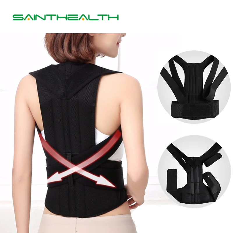Verstellbare Rücken Haltung Korrektor unterstützung Schulter Lenden Klammer Wirbelsäule brace unterstützung Pain Relief Posture Korrektur Für Männer Frauen