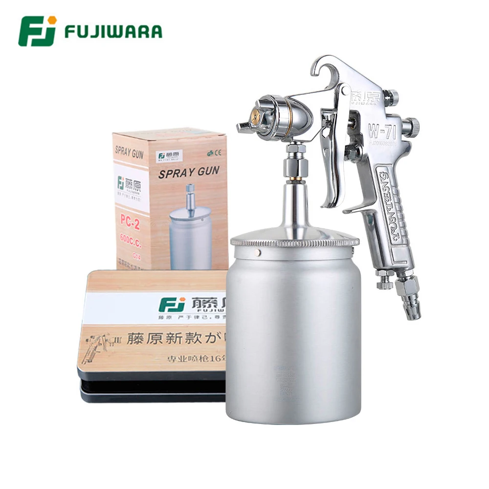 

FUJIWARA W-71G Professional Lacquer gun Pneumatic Varnish Spray Gun Highly Atomized Furniture, Wooden Furniture Automobile