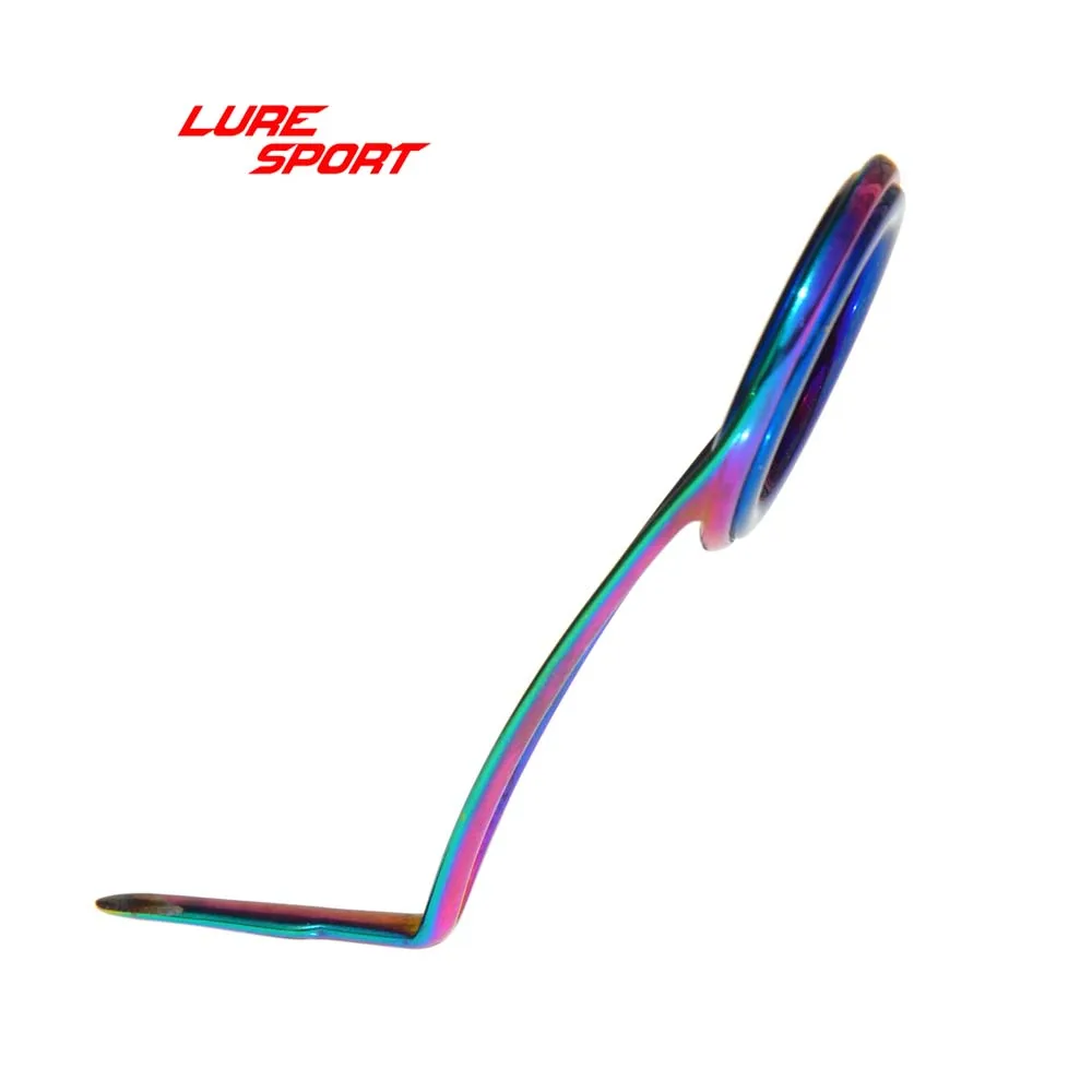 LureSport KLH دليل 10 قطعة KLM قوس قزح الإطار الأزرق حلقة الصيد رود بناء مكون إصلاح DIY التبعي