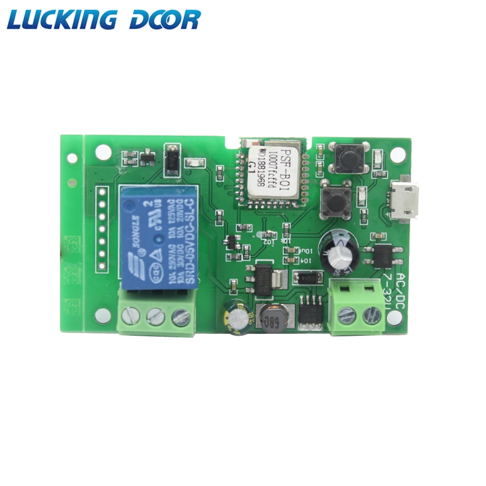 Lucking Door DC 5V Click the Self-Locking Module Smart Wifi Switch Relay Timer Wireless Remote Controler Alexa Google home