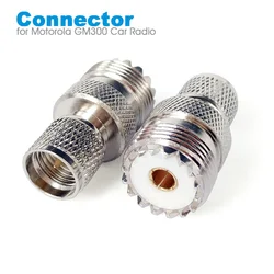 Mini UHF Male to UHF Female SO239 PL259 Connector RF Coaxial Coax Adapter for Motorola GM300 SM120 GM338 Car Radio Walkie Talkie