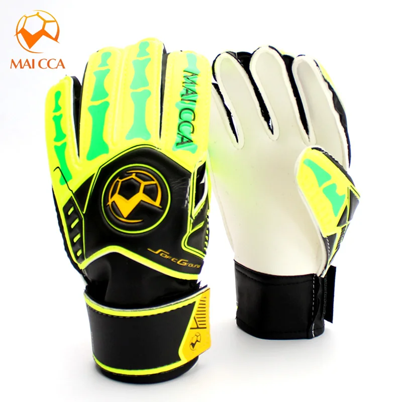 Kids Men Soccer Football Goalkeeper Gloves Size 5 6 Finger Goalie Gloves