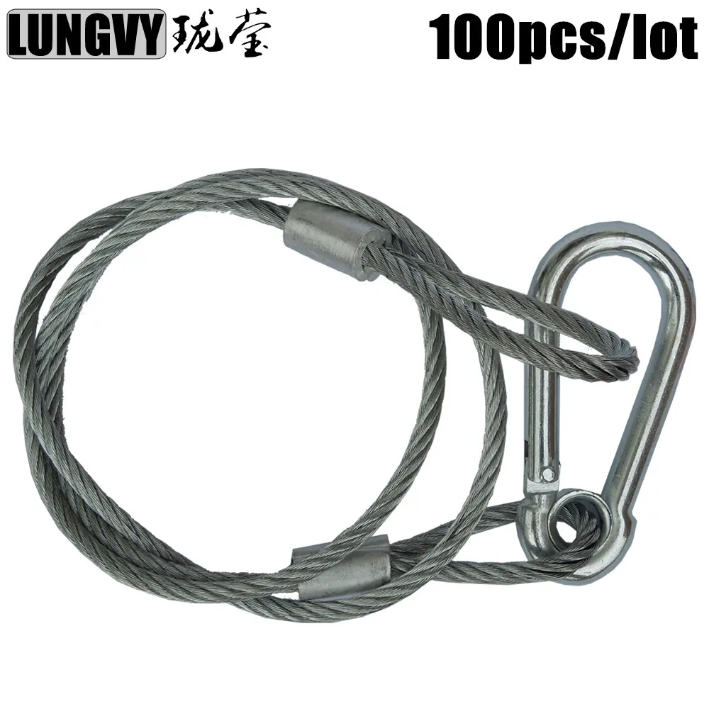 100pcs/lot 65KG High Quality Aluminium Material Light Safety Wire,Safety Rope For Lights