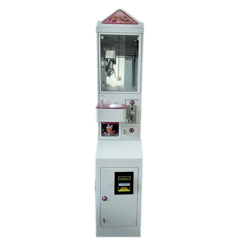 

Metal Case freestanding Mini Claw Crane Machine with bill acceptor and base can be separated 5 year warranty