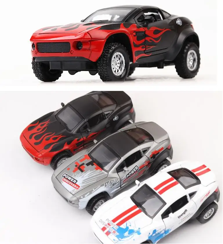 1:32 alloy ziehen spielzeugauto modell, musical & blinkenden offenen türen, hohe simulation Rally Ares SUV, diecast metall, freies verschiffen