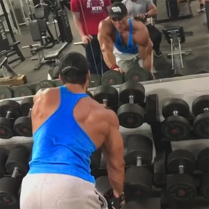 العلامة التجارية ملابس اللياقة البدنية كمال الأجسام المفرد دبابات أعلى الرجال قميص العضلات سترات ملابس رياضية قمم القطن سترينجر أفضل 10 سترات مبيعا The Warriors - No5