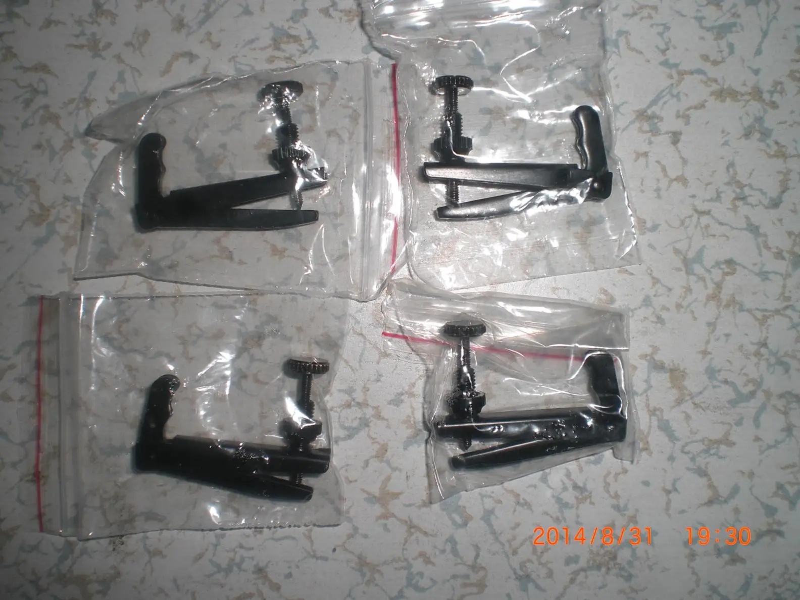 20PCs Quality VIOLA Fine Tuners Black Color or Silver Color or Black Gold Color