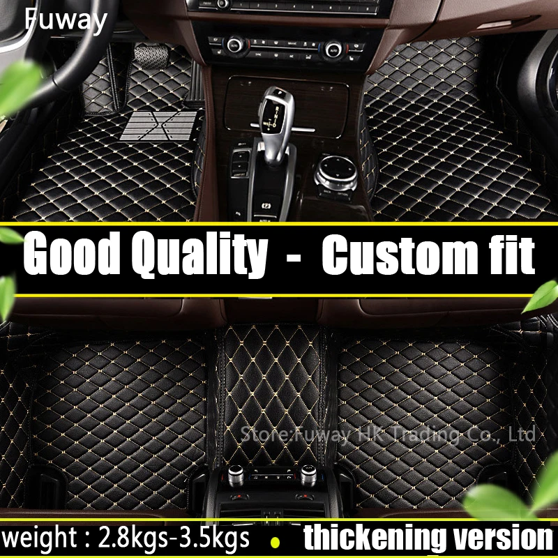 high strength pedal Custom fit car floor mats leather for Toyota corolla Reiz RAV4 Camry 3D car styling carpet liner waterproof