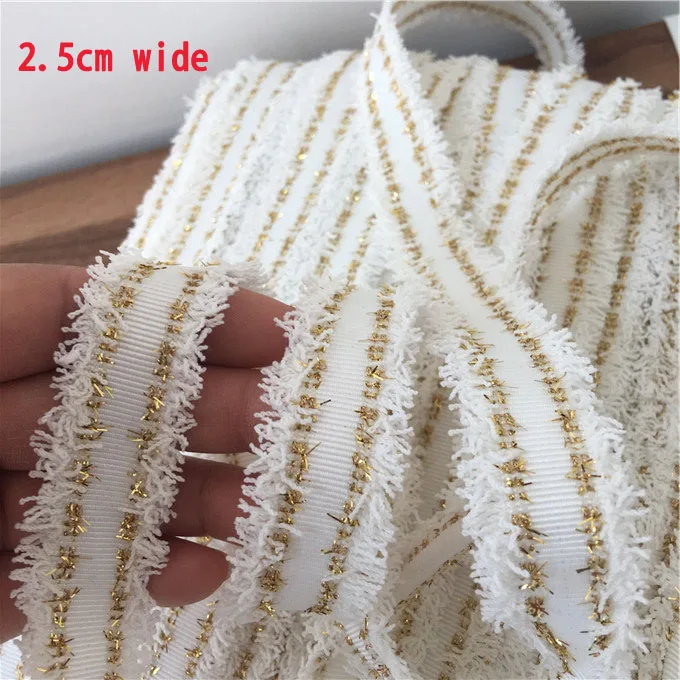 5Yds variety of exquisite fringed lace Beige color clothing coat side cuffs skirt pants lace accessories Z1492