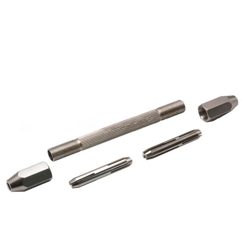 1 Bộ Hai Đầu Đồng Chuck Máy Khoan Cầm Tay Dụng Cụ Khắc 0.5-2Mm Xoắn Mũi Khoan 0.5-3.2Mm Bằng Tay Đấm Kết Hợp Bộ