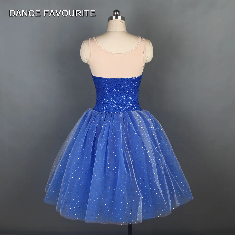 Costumes de danse de groupe de ballet, corsage seuiqn, tutus de ballet, bleu royal, snowboard, 19