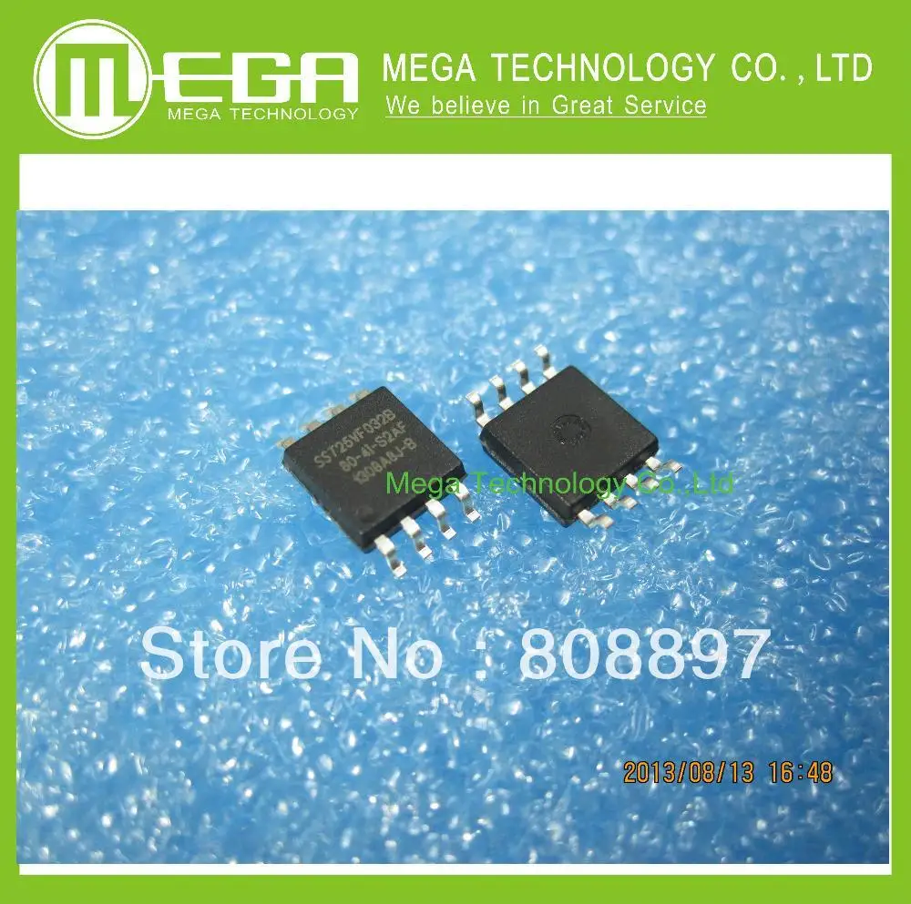 Free shipping 10pcs SST25VF032B-80-4I-S2AF SST25VF032B FLASH SER 32M 80MHZ SPI 8SOIC IC