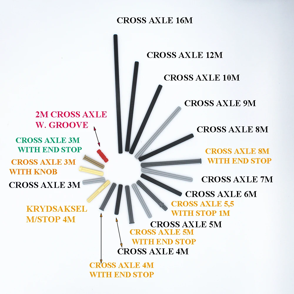 Self-Locking Brick Building Blocks MOC Technical Parts TECHNICAL CROSS AXLE compatible with Lego for kids boys toy 32073 3708