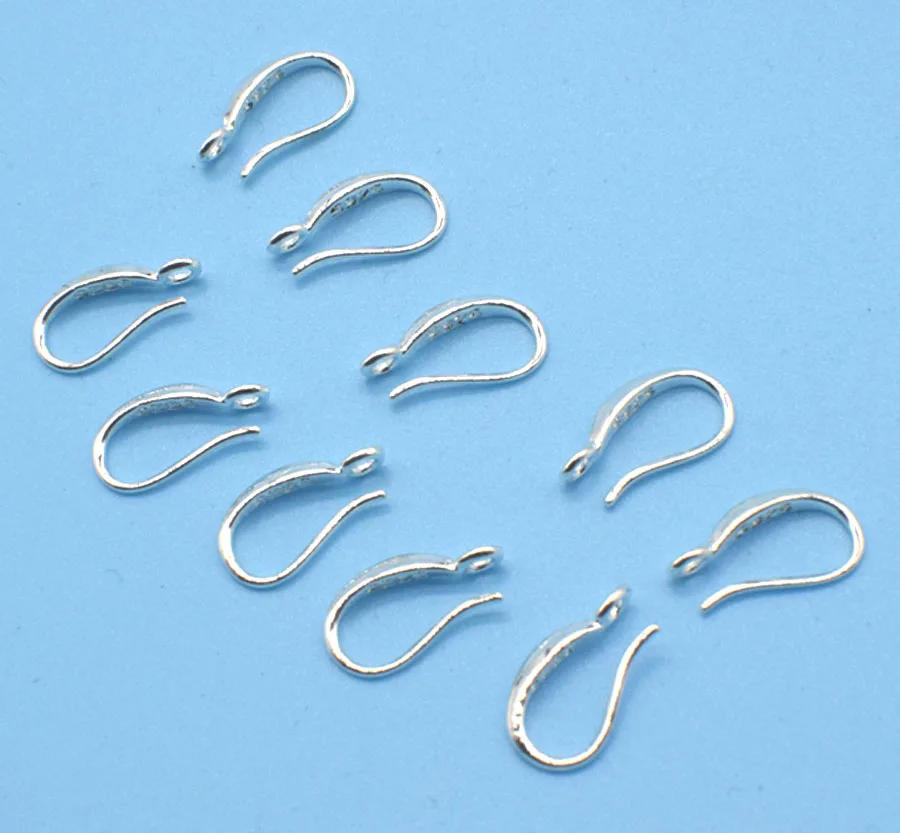 10PCS DIY production jewelry accessories earrings found 925 silver earrings accessories engraving labels crystal hand deduct