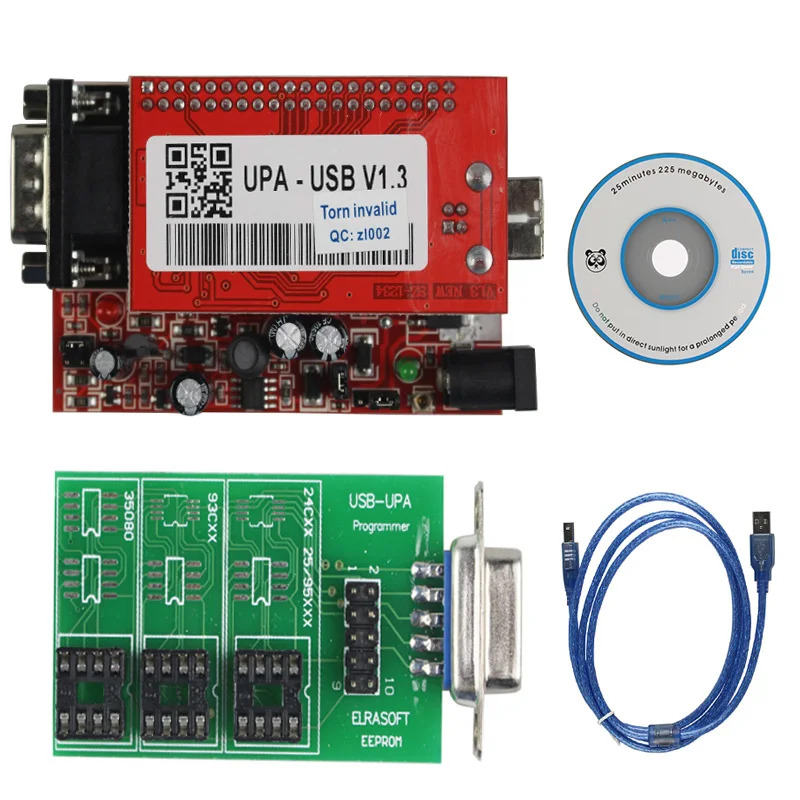 UPA USB مبرمج USB V1.3 V2014 مبرمج محولات كاملة مع وظائف NEC, دبوس زيف المقبس 16Pin سويش 93C رقاقة 24C01 85C92