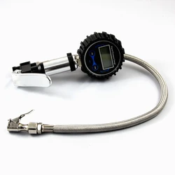 Digital Tire Pressure Gun Pneumatic Tool Car Repair Tool Tyre Inflating Gauge LCD Screen 10-220 PSI Vehicle Tire Tester