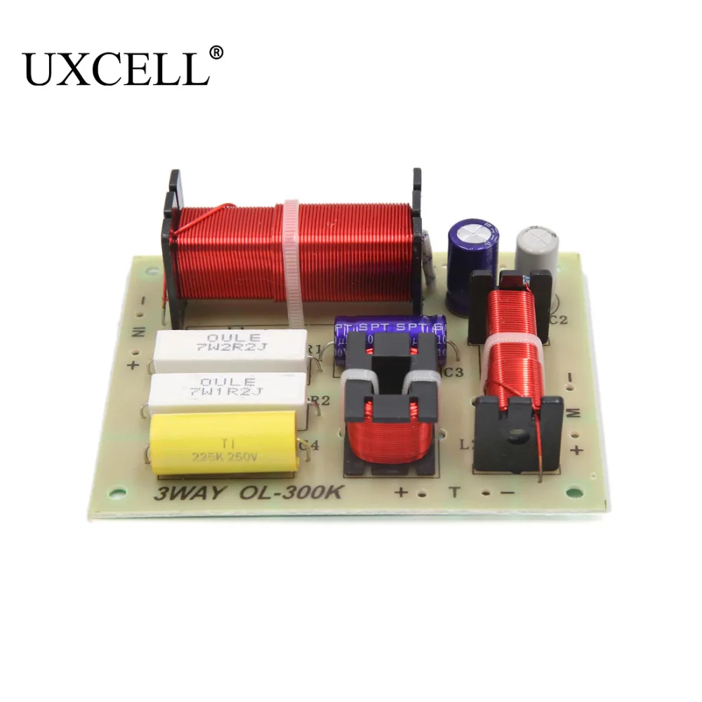 UXCELL 2Pcs 180W 3 Way Audio Speaker Frequency Divider Aplifier Crossover Filters Board 4800Hz Universal For Car Auto