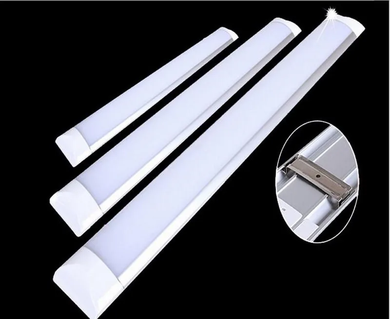 1FT 10W 2FT 20W 3FT 30W 4FT 40W LED tri-proof Batten Tube Lamps Warm/Cold White 110V 220V LED Flat Tube light