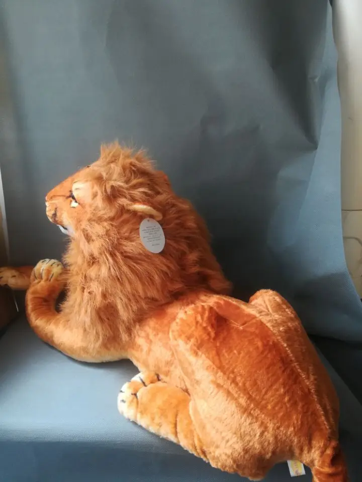 

super large 110cm simulation lion plush toy prone lion doll, ,birthday gift d7996