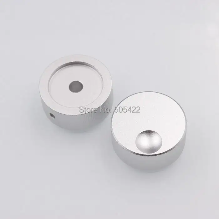 

100pcs/lot Machined Solid Aluminum Knob For Radio Speaker DAC Amplifier Volume 32*13mm Knobs Metal Wholesale