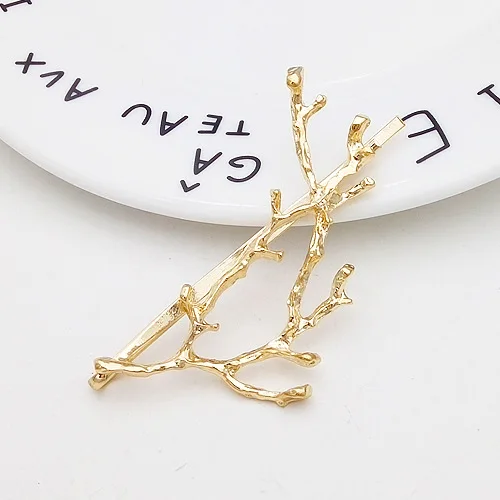 Vintage Gold Silver Tree Hair Clips Girls Alloy Branch Hairpins Fashion Hairgrips Lady Elegance Metal Hair Accessories For Women
