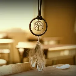 Mini Dreamcatcher Bookmarks New Fashion Handmade  Indian Dream Catcher Cafe & Bar & Bag Hanging Pendant Decor Gift 3.5 diameter