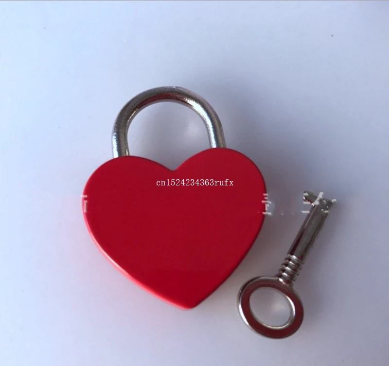 100pcs Heart Shaped Couples Locks Lover Heart Love Locks Old Vintage Antique Style Small Padlock Wedding Party Decorations