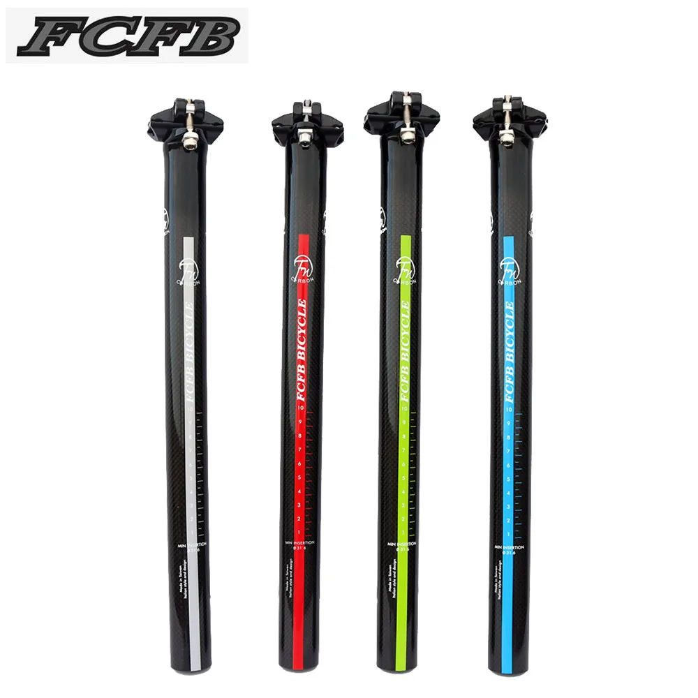 Special sale Newest Mountain Bicycle Carbon Seatpost Road Carbon Fibre Bike Seatposts MTB Parts 27.2 30.8 31.6*350 400 mm