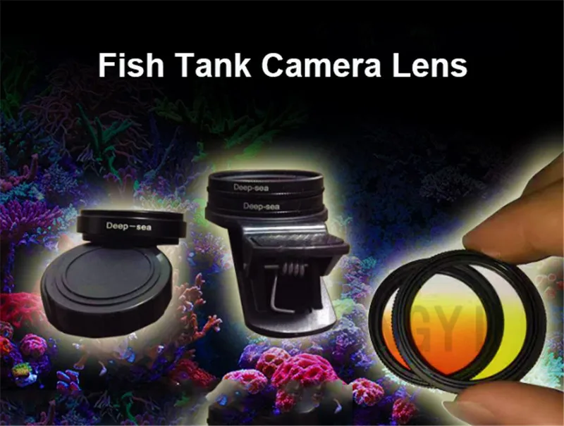 Deep sea sea cylinder photography lens mobile phone filter lens with macro coral mirror