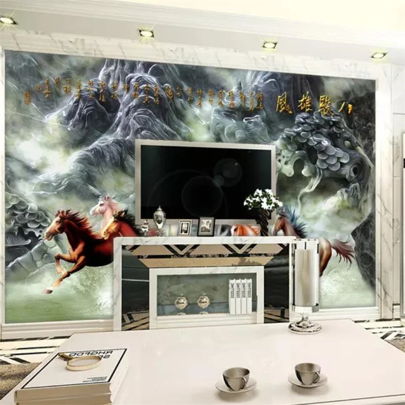 wellyu Custom Photo Wallpaper 3d обои Eight Diagrams Relief Mural TV Background Wall Painting 3d Hotel wallpaper Papel de parede