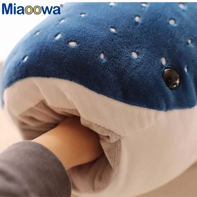 1pc 50/100cm New Cute Blue Shark Plush Toys Big Fish Cloth doll Stuffed Whale Animals Doll Lovely Children Baby Birthday Gift