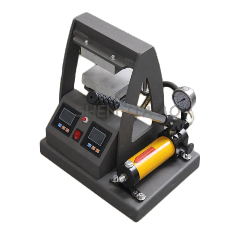 110/220V 1200W 1PC Manual hydraulic upper plate heating and stamping machine 12*12CM rosin dual heating plates press machine