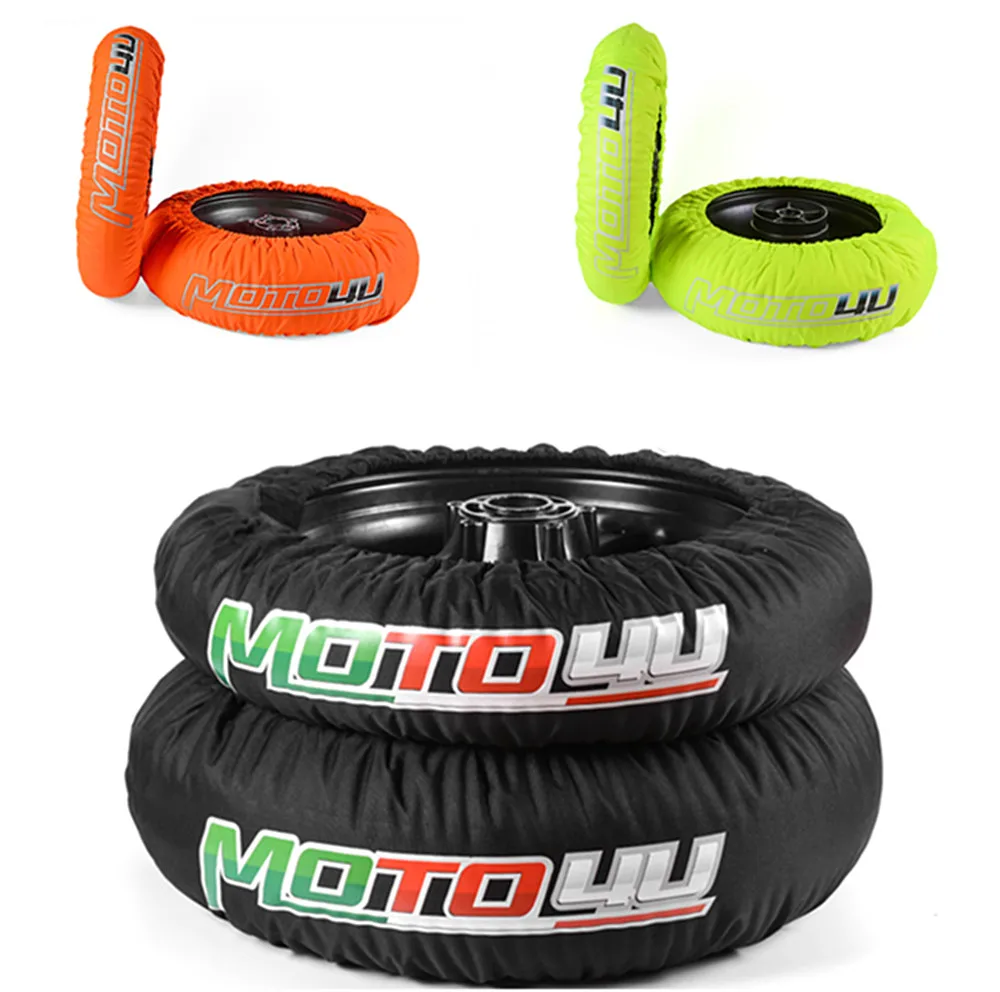 

Racing Colours Tyre warmer Motorcycle Tire warmer Tyre Heat protection Cover 120/190 120/200 Front and Rear