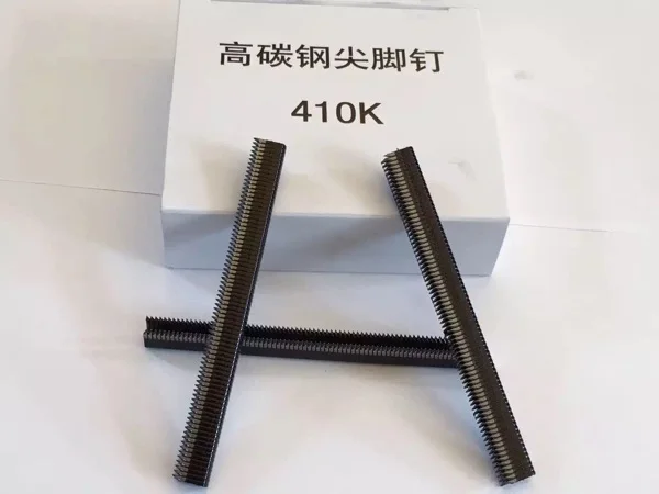 

Air Nail Gun Woodworking Iron Woven Rattan Tube Narrow Crown Stapler High Carbon Steel Nails 410K mm Sharp Feet