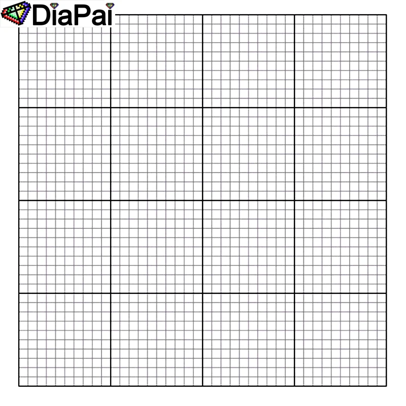 

DIAPAI Square/Round Diamond Painting Canvas Cross Stitch, Specified/Custom Size White Canvas,Diamond Embroidery,Plaid Gift