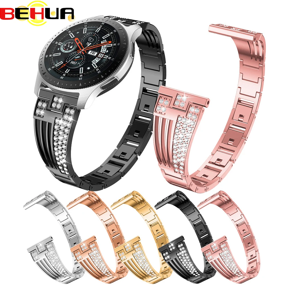 Bánh răng S3 Biên Cương Cổ Điển dây đeo Cho Samsung S3 Galaxy Dây 46mm cho Huawei watch GT Dây đeo Đồng Hồ 22mm dây đeo đồng hồ