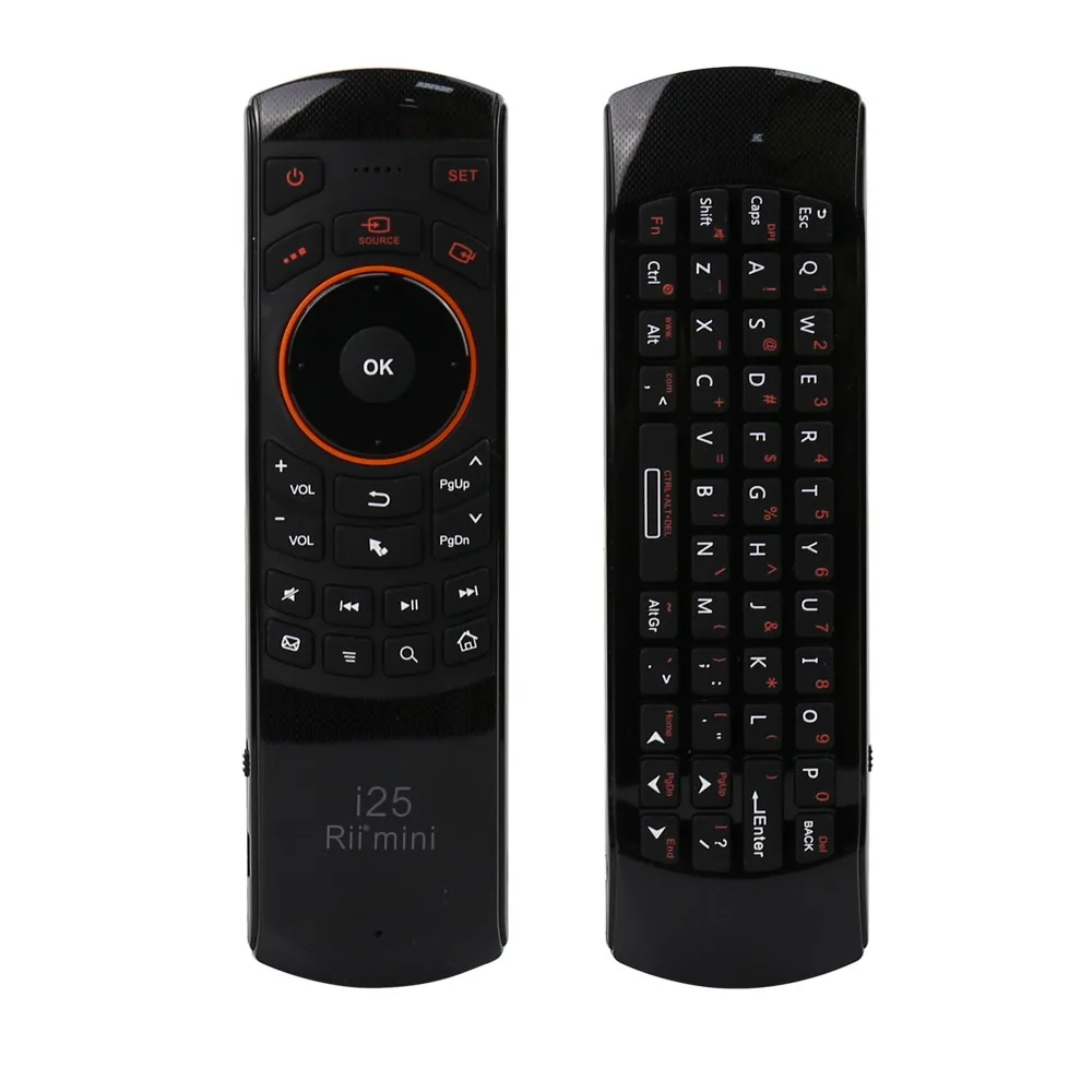 Original Rii i25 Russian 2.4G Mini Wireless Keyboard Air Fly Mouse For Tablet Laptop PC HTPC Smart Android Google TV Box IPTV