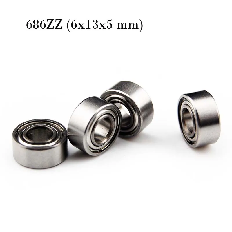 (10 PCS) 686ZZ (6x13x5 mm) Metal Shielded Ball Bearing Bearings 686z