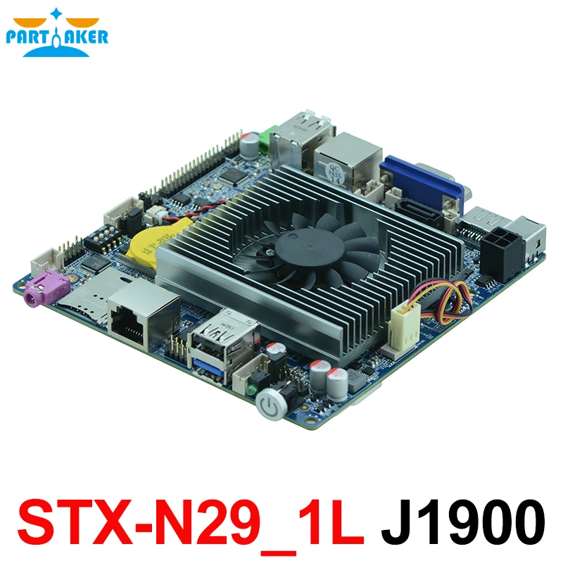 Fanless MINI ITX Motherboard with 6*USB 2*COM VGA LVDS Intel J1900 STX-N29_1L