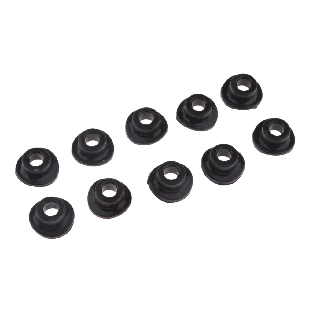 10Pcs Universal Motorcycle Air Valve Stem Mud Guard Silicone Waterproof Cap Motorcycle Accessories Parts 20mm Black