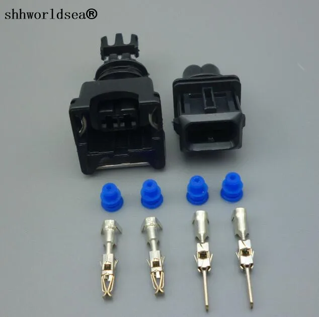 

Shhworldsea 4Set 2 PIN 3.5MM Fuel Injector Socket Plug MULTIPLE CONNECTORS JUNIOR POWER TIMER male female CONNECTOR