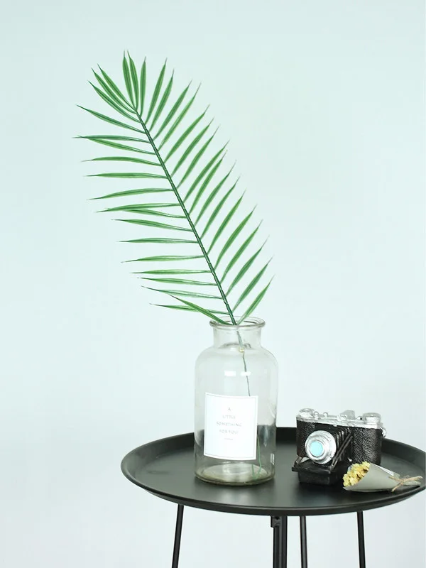 Accesorios de fotografía para el hogar y la Oficina, plantas de hojas simuladas, hojas verdes doradas, accesorios de estudio fotográfico, decoración DIY