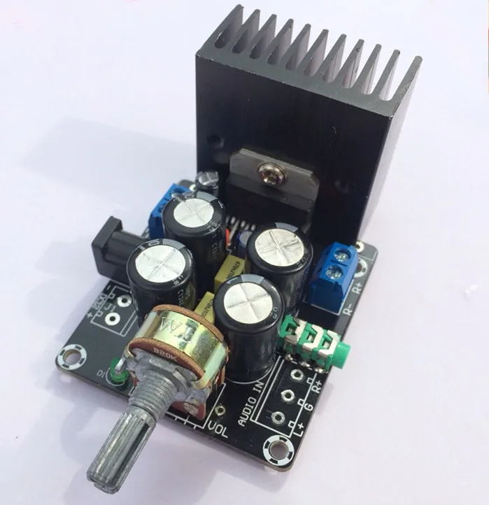 

DC12V 15W+15W TDA7377 2.0 channel Stereo audio amplifier board with 3.5 headset audio input