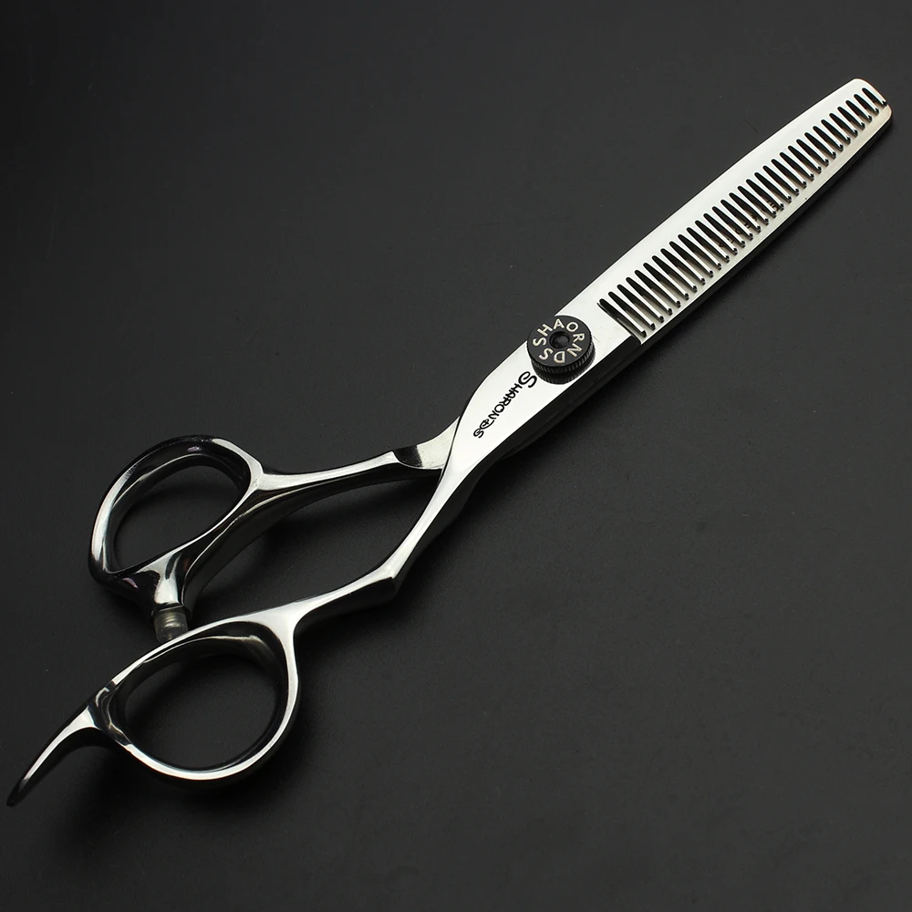 sharonds Professional hairdressing slimming scissors equipment Japanese silver 6 inch hairdressing scissors